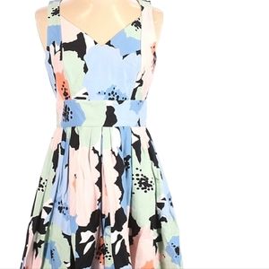 Calvin Klein Fit and Flare Floral Dress
